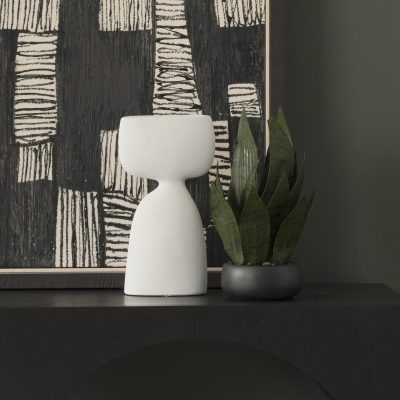 Alternative view of Rylee 11.6H White Ceramic Vase