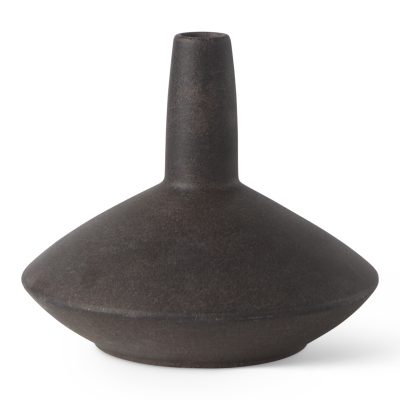 Rylee 6.9H Dark Brown Ceramic Vase