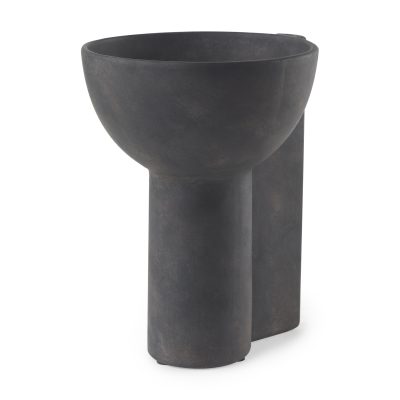 Sariah  9.1L x 8.3W x 10.8H Black Ceramic Vase