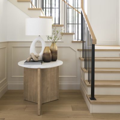 Alternative view of Tao 20.0L x 20.0W x 33.0H Cream Base W/White Shade Table Lamp