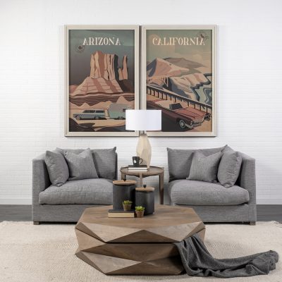 Alternative view of Valence New Gray Arm Pillow Sectional Piece