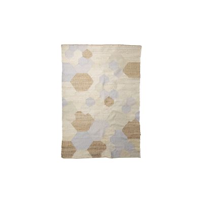 Mayson 5x8 Cream Multi-Colored Honeycomb Pattern Area Rug