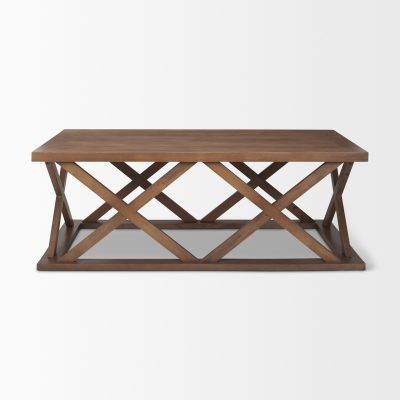 Alternative view of Forsey 48.0L x 28.0W x 17.5H Medium Brown Rectangle Coffee Table