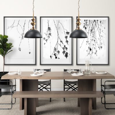 Alternative view of Willson 17.0L x 17.0W x 29.0H Black Iron W/Antique Brass Dome Pendant Light