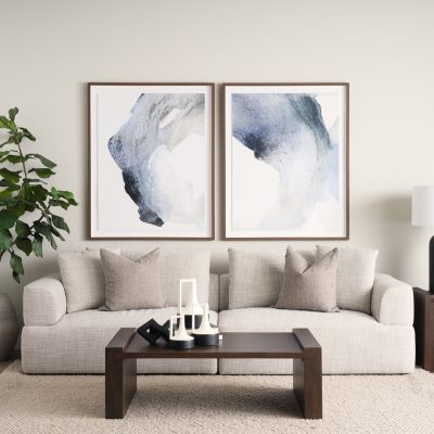 Alternative view of Burton 8.3H Small White and Black Ceramic Jug Vase