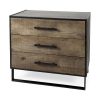 Alvin 34.5L x 21.5W x 30.0H Wood W/Metal Framing Accent Cabinet