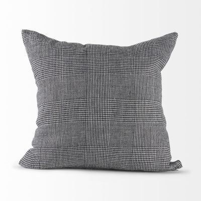 Alternative view of Ramone 20 x 20 Black and White Fabric Decorative Pillow Cover