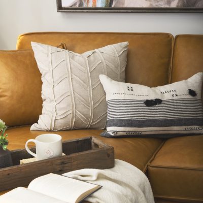 Alternative view of Ivivva 20L x 20W Beige Fabric Textured Decorative Pillow Cover