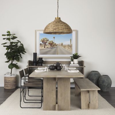 Alternative view of Gobi 20L x 23H Small Gray Ceramic Oval Vase