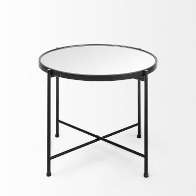 Alternative view of Samantha (Large) Black Mirror Top  Accent Table