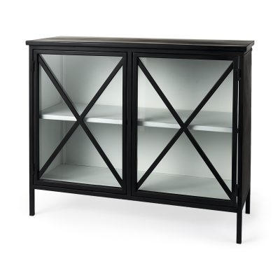 Aurelia Two Door Glass Cabinet