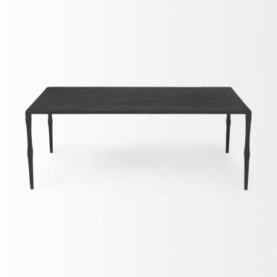 Alternative view of Timothy 42.0 X 22.0 X 15.5 Ebony Black Iron Coffee Table