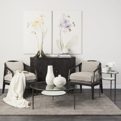 Alternative view of Felicity 36.0L x 36.0W x 16.0H Marble Top W/Iron Frame Coffee Table