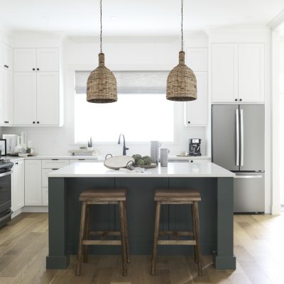 Alternative view of Campanile 16.0L x 16.0W x 27.0H Brown Whicker Pendant Light