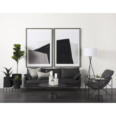 Alternative view of Sophia 5.5 L x 5.5 W x 8.5 H White Marble Decor Stand