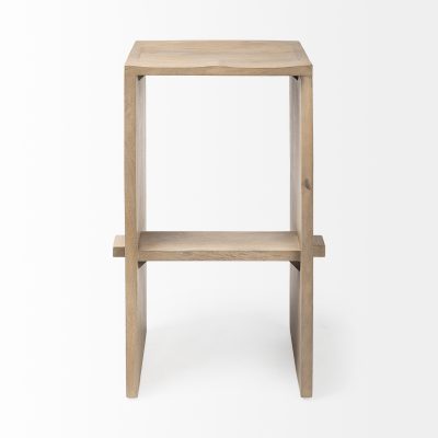 Alternative view of Aida 30" Seat Height Light Brown Wood Bar Stool