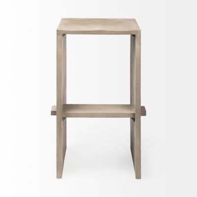 Alternative view of Aida 30" Seat Height Light Gray Wood Bar Stool