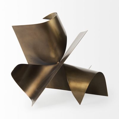 Alternative view of Francesca 18.1L x 18.1W x 18.1H Antique Gold Metal Sculptural Decorative Object