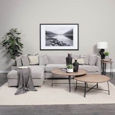 Alternative view of Valence Medium Gray Throw Pillow Sectional Piece