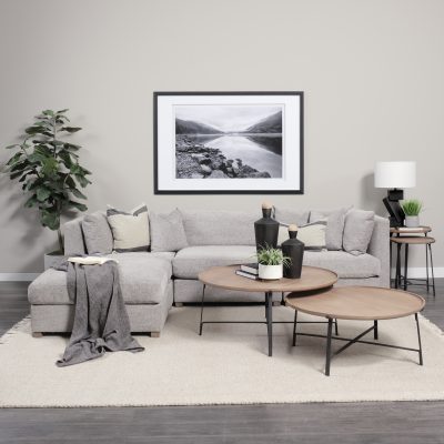 Alternative view of Valence 38.6L x 38.6W x 17.7H Medium Gray Full Size Ottoman Sectional Piece