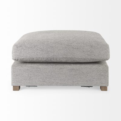 Alternative view of Valence 38.6L x 26.0W x 17.7H Medium Gray 2/3 Ottoman Sectional Piece