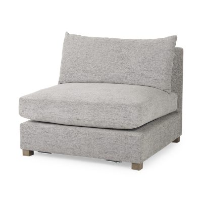 Valence 38.2L x 38.6W x 28.3H Medium Gray Armless Sectional Piece