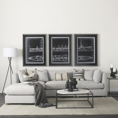 Alternative view of Valence 38.2L x 38.6W x 28.3H Light Gray Armless Sectional Piece
