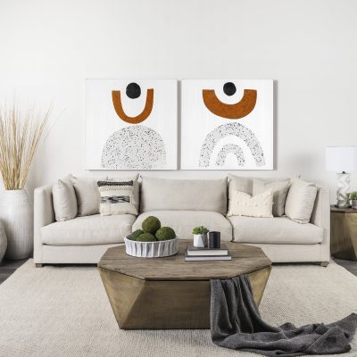 Alternative view of Valence Beige Throw Pillow Sectional Piece