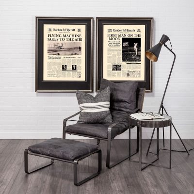 Alternative view of Eris III (58.3"H) Black/Brass Metal Cone Shade Floor Lamp