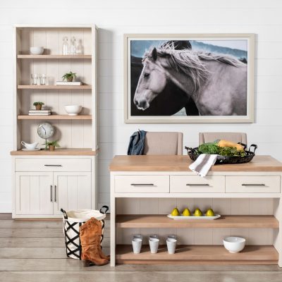 Alternative view of Lito (Set of 2) Black Woven Metal Round Serving Trays