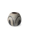 Cove Small Brown/White Ceramic Vase 1 0035099 68905 A