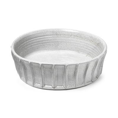 Silone (Large) 16L x 16W White Ceramic Bowl