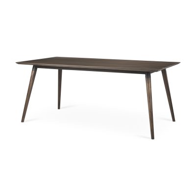 Nicholas II 72x39 Brown Solid Wood Top Metal/Wood Leg Dining Table