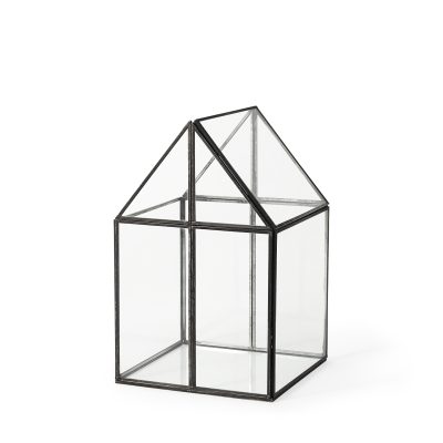 Sikes (Medium) 8L x 8W x 13H Hut Terrarium W/Glass Base