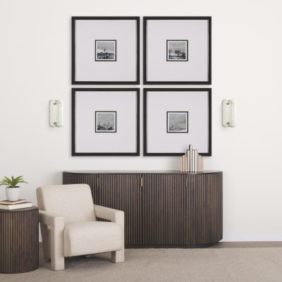 Alternative view of Stein 5L x 6W Gold W/ White Marble Shade Wall Sconce