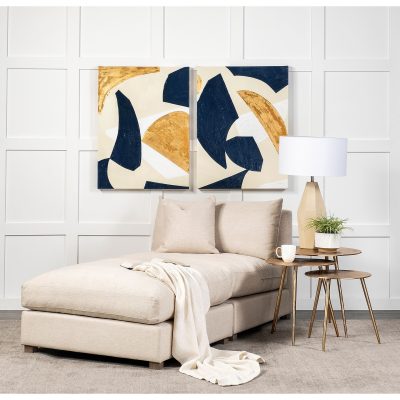 Alternative view of Reva I (Large) 24L x 24W Gold Round Top Cast Aluminum Accent Table