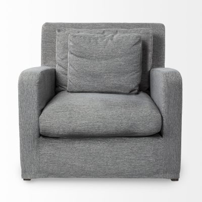 Alternative view of Denly III 38 X 38.25 X 34.5 Castlerock Gray Slipcover Upholstered Arm Chair