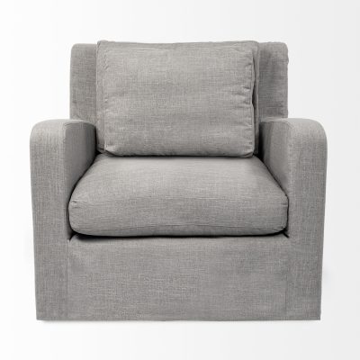 Alternative view of Denly III 38 X 38.25 X 34.5 Flint Gray Slipcover Upholstered Arm Chair