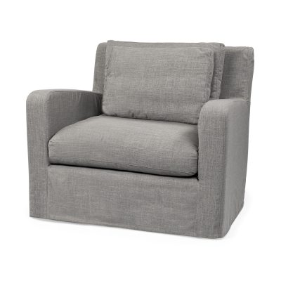 Denly III 38 X 38.25 X 34.5 Flint Gray Slipcover Upholstered Arm Chair