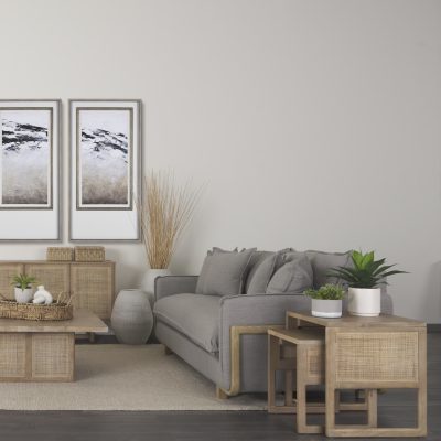 Alternative view of Roy I 84" Flint Gray Upholstered Three Seater Sofa