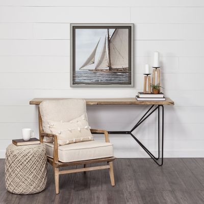 Alternative view of Astra Small Light Brown Wood Pedestal Base Table Candle Holder