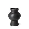Laforge II Black Ceramic Vase
