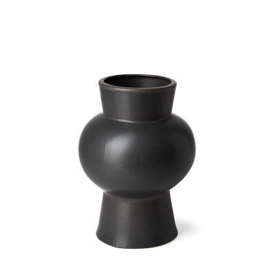 Laforge II Black Ceramic Vase