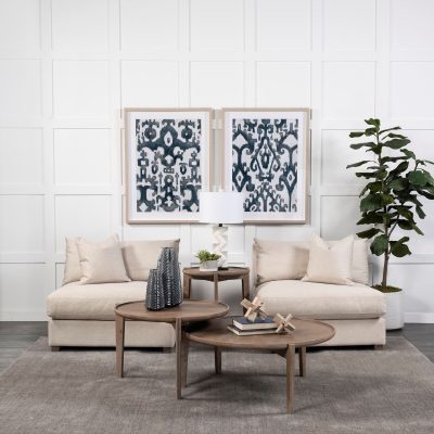 Alternative view of Bashir II Large Dark Navy Gloss Ceramic Vase