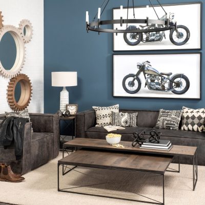 Alternative view of Decamp I (47.2"x36.2") Black Metal Chassis Glass Tube Twelve Light Chandelier