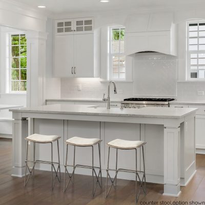 Alternative view of Katniss 30" Total Height Cream Fabric Seat Gold Metal Frame Bar Stool