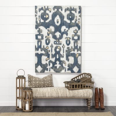 Alternative view of Andy II Small Natural Wood Cylindrical Lantern