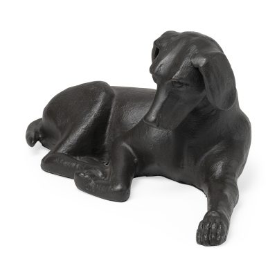Czar 11L x 7W Black Metal Labrador Retriever
