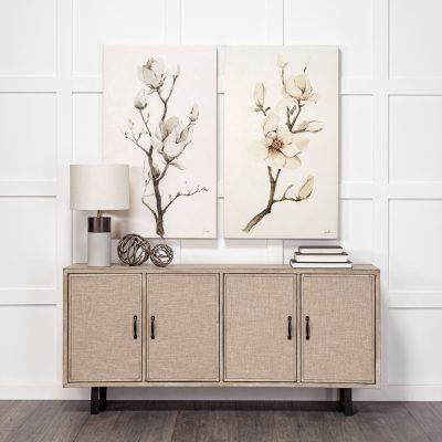 Alternative view of Sphaira II Large 7L x 7W Silver Cast Aluminum Decorative Tree Branch Orb