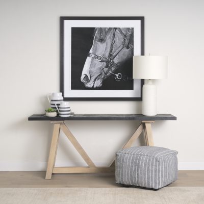 Alternative view of Melanie 17.0L x 17.0W x 30.5H White Shade W/White Base Table Lamp